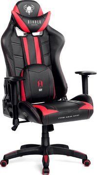 Комп'ютерне крісло для геймера Diablo Chairs X-RAY Normal Size L Black/Red 1376960 фото