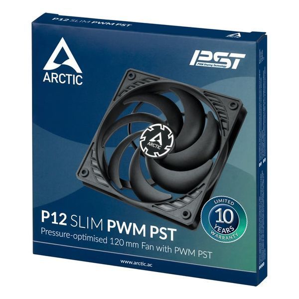 Вентилятор Arctic P12 Slim PWM PST Black (ACFAN00187A) 1407757ua фото