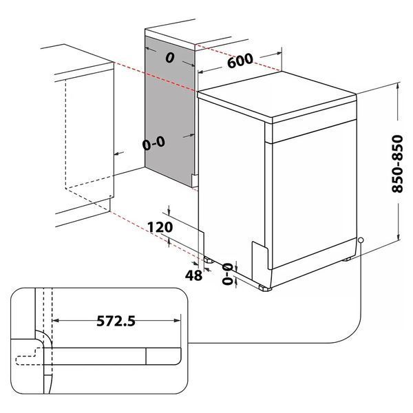 Посудомоечная машина Whirlpool W2F HD624 X 1482380ua фото