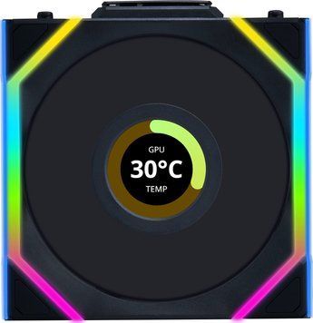 Вентилятор Lian Li Uni Fan SL Wireless LCD 120 Reverse Blade Black (12RSLLCD1W1B) 1420998 фото