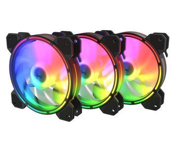 Вентиляторы Krux Lunar KIT ARGB Triple Pack 3x120mm (KRX0068) 1358821 фото