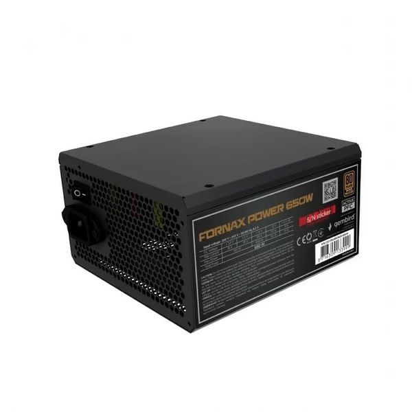 Блок живлення Gembird Fornax 650W (CCC-PSUBRONZE-650W) 1365969 фото