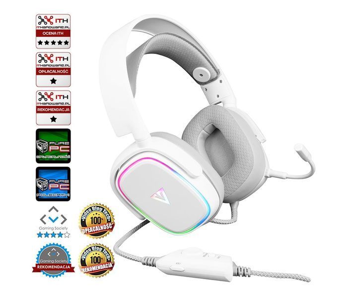 Компьютерная гарнитура Modecom MC-899 Prometheus White (S-MC-899-PROMETHEUS-200) 1374823 фото