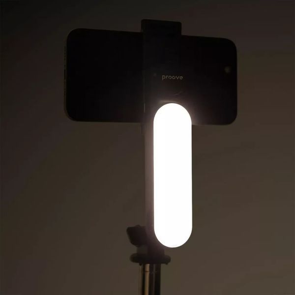 Монопод-стабилизатор Proove Selfie Lume 1110 mm Black (MPSL00010001) 1473684ua фото