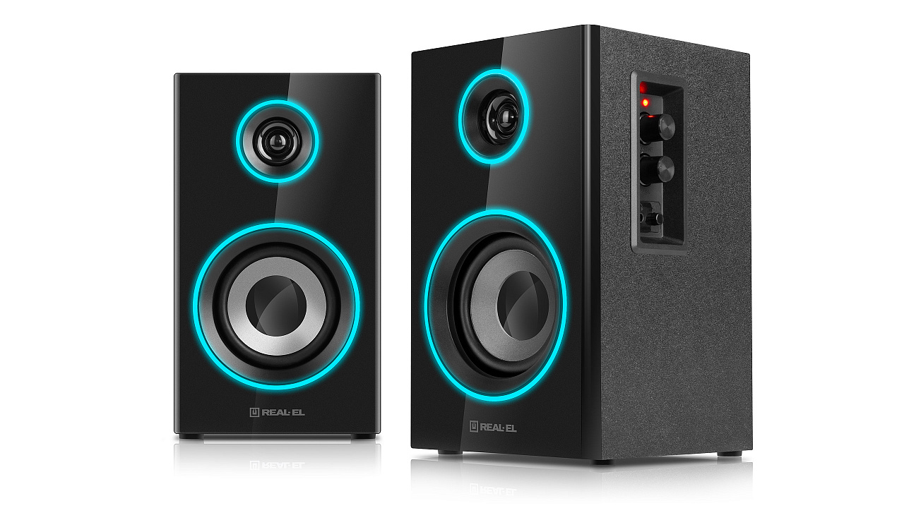 фото Акустичні колонки Real-El S-415 Black (EL121200017) 1