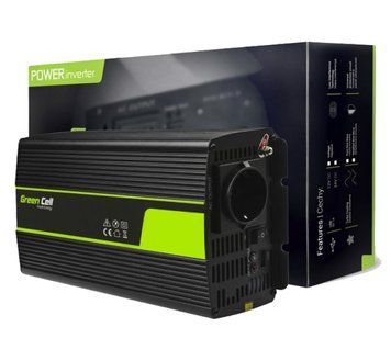 Перетворювач DC-AC Green Cell INV19 24V/230V 1500/3000W 1354353 фото