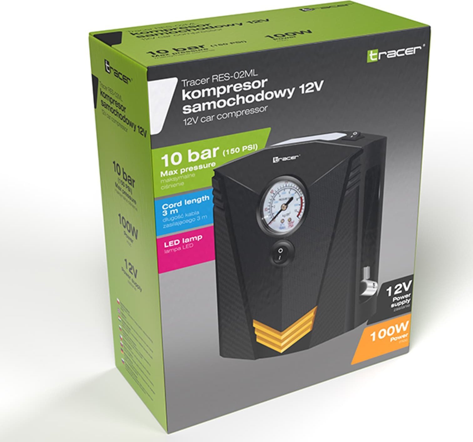 фото Автомобильный компрессор (электрический) Tracer RES-02ML 3