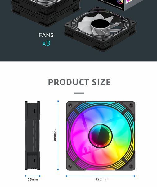 Вентилятор GameMax KF300R BK 1474772ua фото