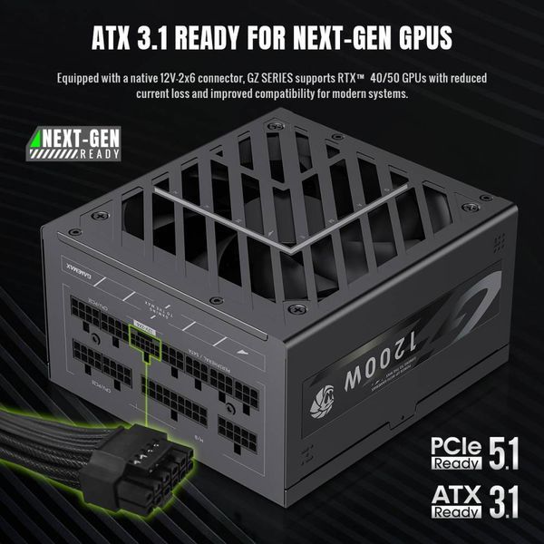 Блок живлення GameMax GZ-1200G Black 1474717ua фото