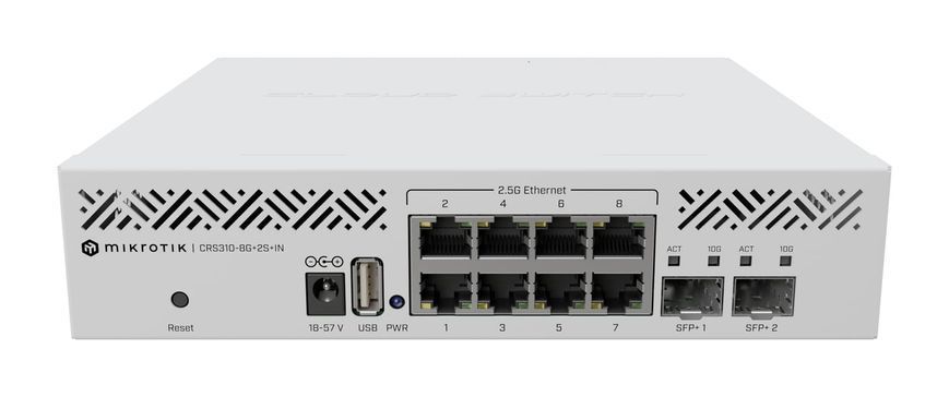 Комутатор керований рівня 3 Mikrotik CRS310-8G+2S+IN 1403965ua фото