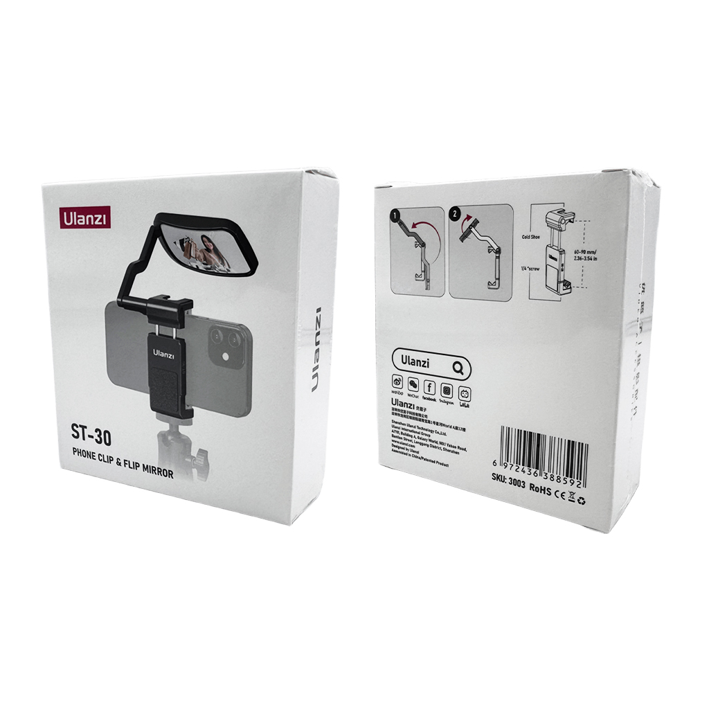 фото Тримач для телефону Ulanzi ST-30 Vijim Phone Clip & Flip Mirror Kit 2