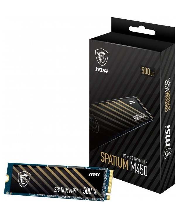 Фото SSD накопитель MSI Spatium M450 V1 500 GB (S78-440K380-P83)