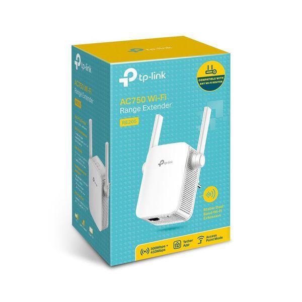 Повторитель Wi-Fi TP-Link RE205 1360807ua фото
