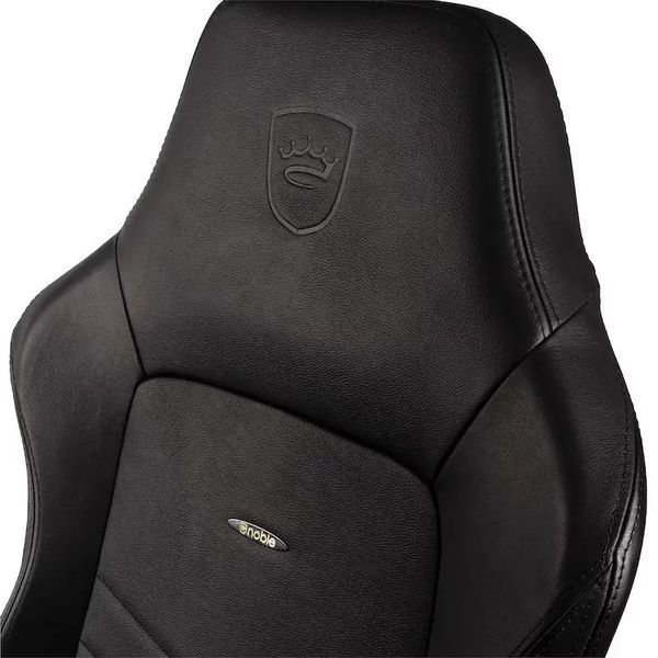 Компьютерное кресло для геймера Noblechairs Hero Real Leather Black 1350448 фото