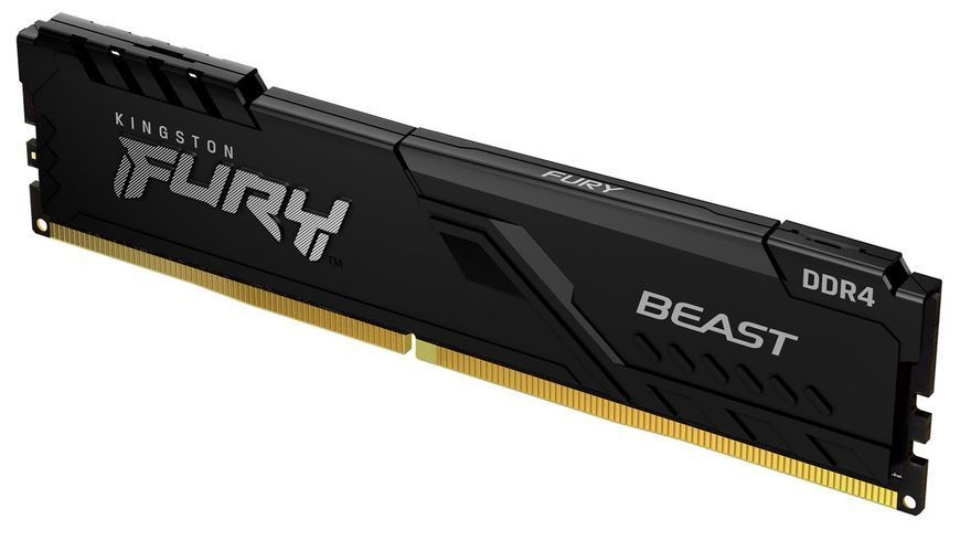 Пам'ять для настільних комп'ютерів Kingston Fury 128 GB (4x32GB) DDR4 3600 MHz Beast Black (KF436C18BBK4/128) 1387803 фото
