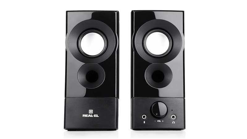 Фото Колонки для компьютера Real-El S-90 Black (EL121100011)