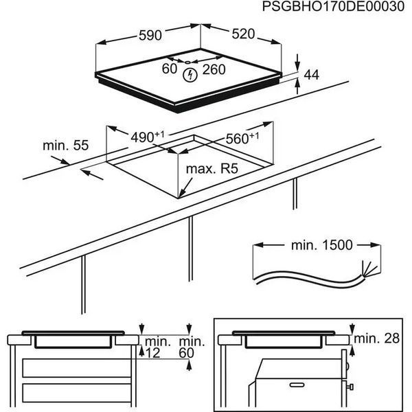 Варочная поверхность электрическая Electrolux LIR60433B 1361191 фото