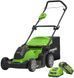 Газонокосарка акумуляторна GreenWorks G40LM41K4 1396279 фото 1