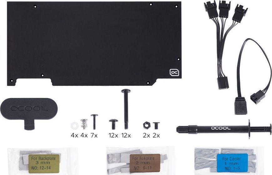 Водяне охолодження Alphacool Eiswolf 2 AIO 360mm RTX 3080 / 3090 TUF with Backplate (14419) 1362732 фото