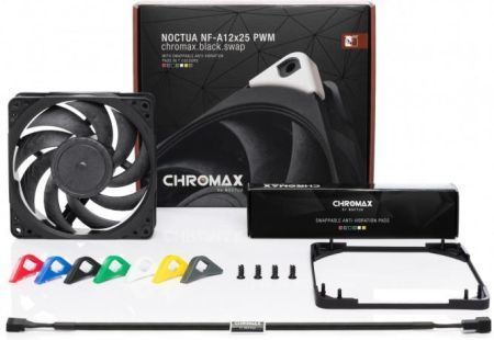 Вентилятор Noctua NF-A12X25 PWM chromax.black.swap 1356745 фото