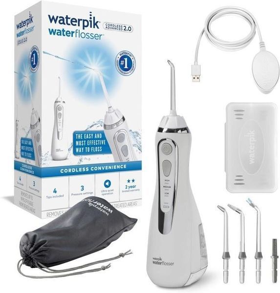 Іригатор Waterpik Cordless Advanced 2.0 Water Flosser White WP-580 1461058 фото
