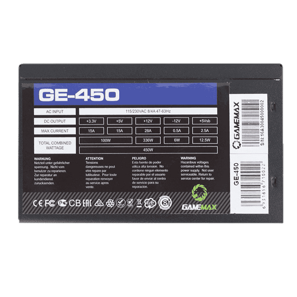 Блок питания GameMax GE-450 1474651ua фото