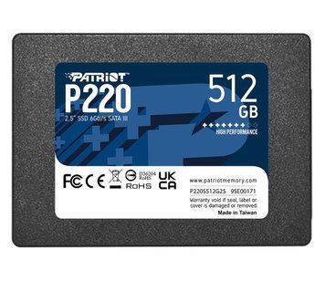 SSD накопитель PATRIOT P220 512 GB (P220S512G25) 1384351ua фото