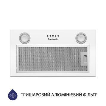 Витяжка вбудована Minola HBI 5722 WH 1200 LED 1474806ua фото