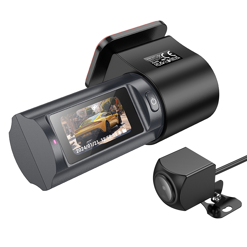 фото Автомобильный видеорегистратор Hoco DV8 Black (6942007623384) 1