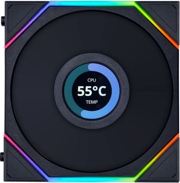 Вентилятор Lian Li Uni Fan TL LCD 120 Black 3-Pack (G99.12TLLCD3B.00) 1421013 фото
