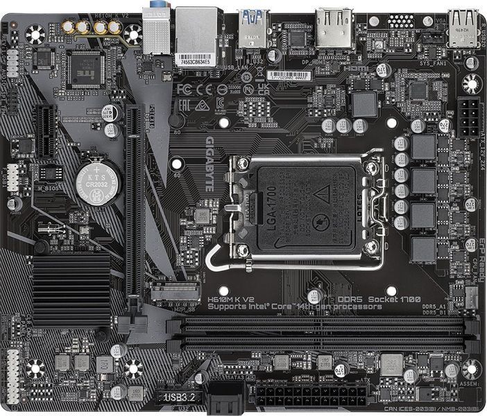 Материнская плата Gigabyte H610M K V2 1449774ua фото