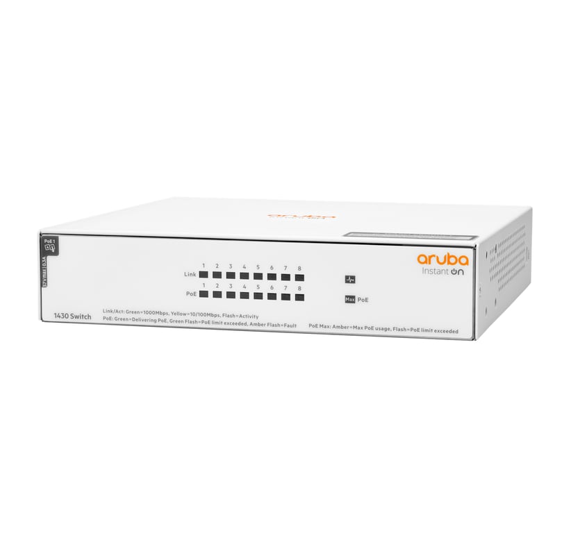 Фото Комутатор некерований HP Aruba Instant On 1430 8G (R8R46A)