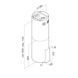 Витяжка декоративна VDB Mah Isla Glass H2H White 1349471 фото 9