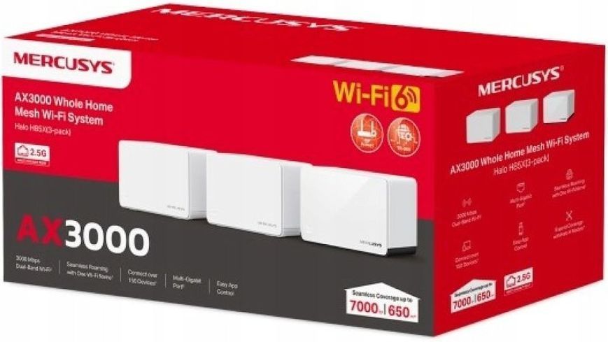 Mesh-система Mercusys Halo H85X 3-pack 1480838 фото