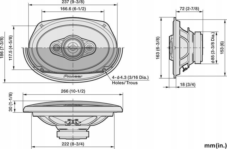 Коаксіальна автоакустика Pioneer TS-A6971F 1350972 фото