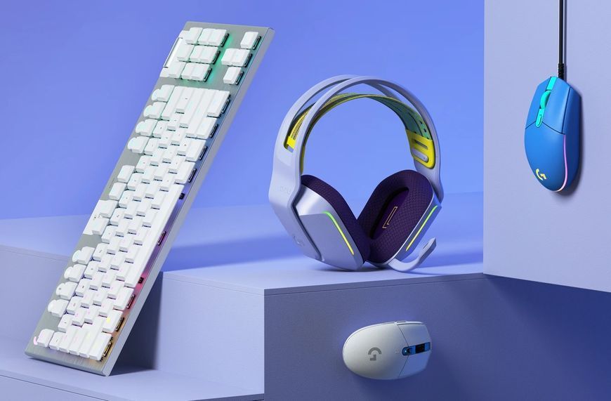 Комп'ютерна гарнітура Logitech Lightspeed Wireless RGB Gaming Headset G733 Lilac (981-000890) 1359533ua фото