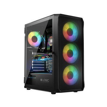 Корпус Logic Concept Portos ARGB Midi Black (AT-PORTOS-10-0000000-0002) 1399278 фото