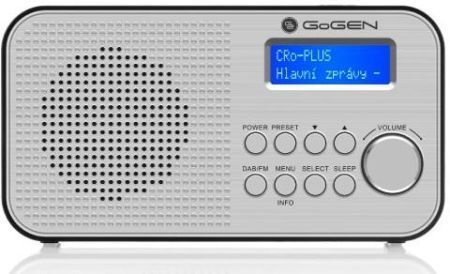 Радіоприймач GoGEN DAB 300 N Silver 1395470 фото