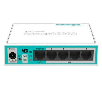 Маршрутизатор (роутер) Mikrotik hEX lite (RB750r2) 1377875ua фото