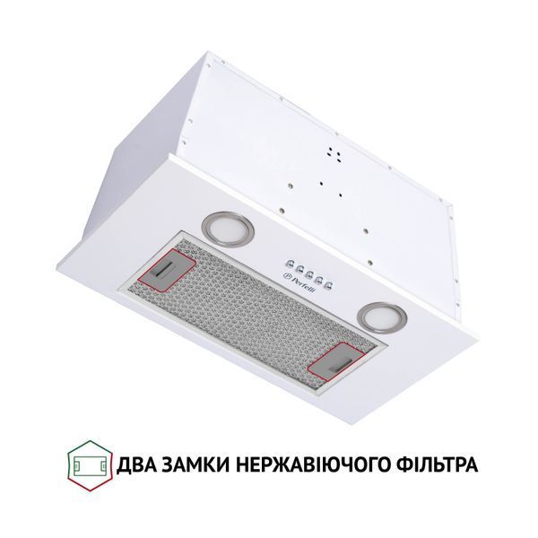 Витяжка вбудована Perfelli BI 5652 WH 1000 LED 1474812ua фото