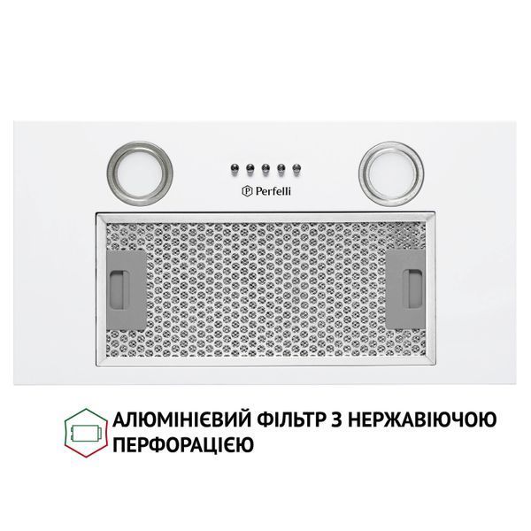 Витяжка вбудована Perfelli BI 5652 WH 1000 LED 1474812ua фото