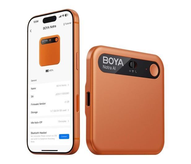 Цифровий диктофон Boya Notra Orange 1482340 фото