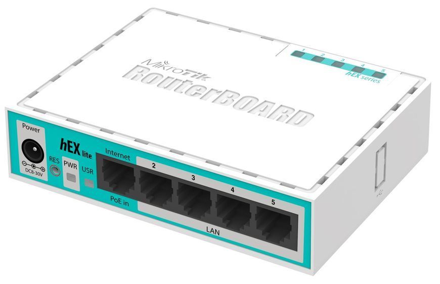 Маршрутизатор (роутер) Mikrotik hEX lite (RB750r2) 1377875ua фото