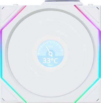 Вентилятор Lian Li Uni FAN TL Wireless LCD 120 Reverse Blade White (12RTLLCD1W1W) 1446283 фото