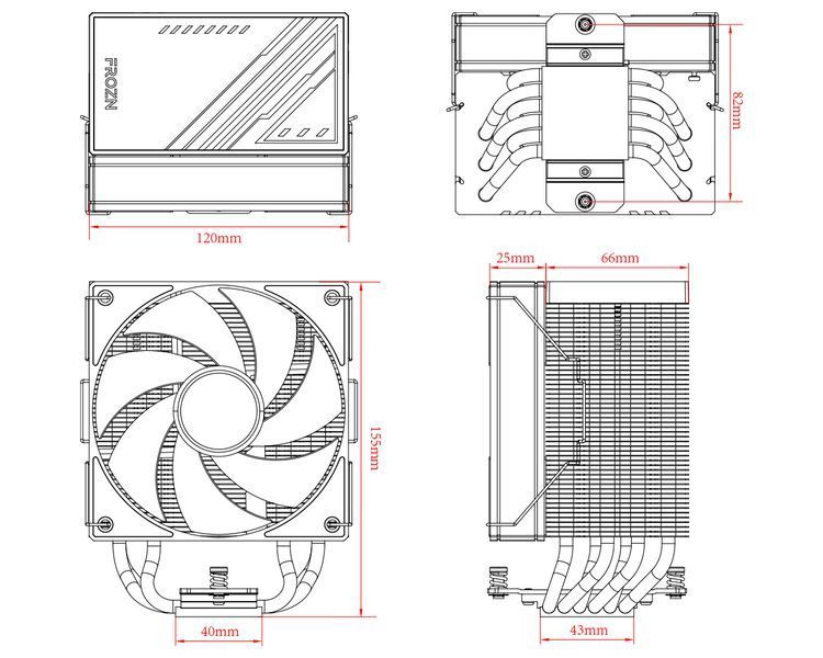 Воздушное охлаждение ID-Cooling Frozn A610 Black 1482255ua фото