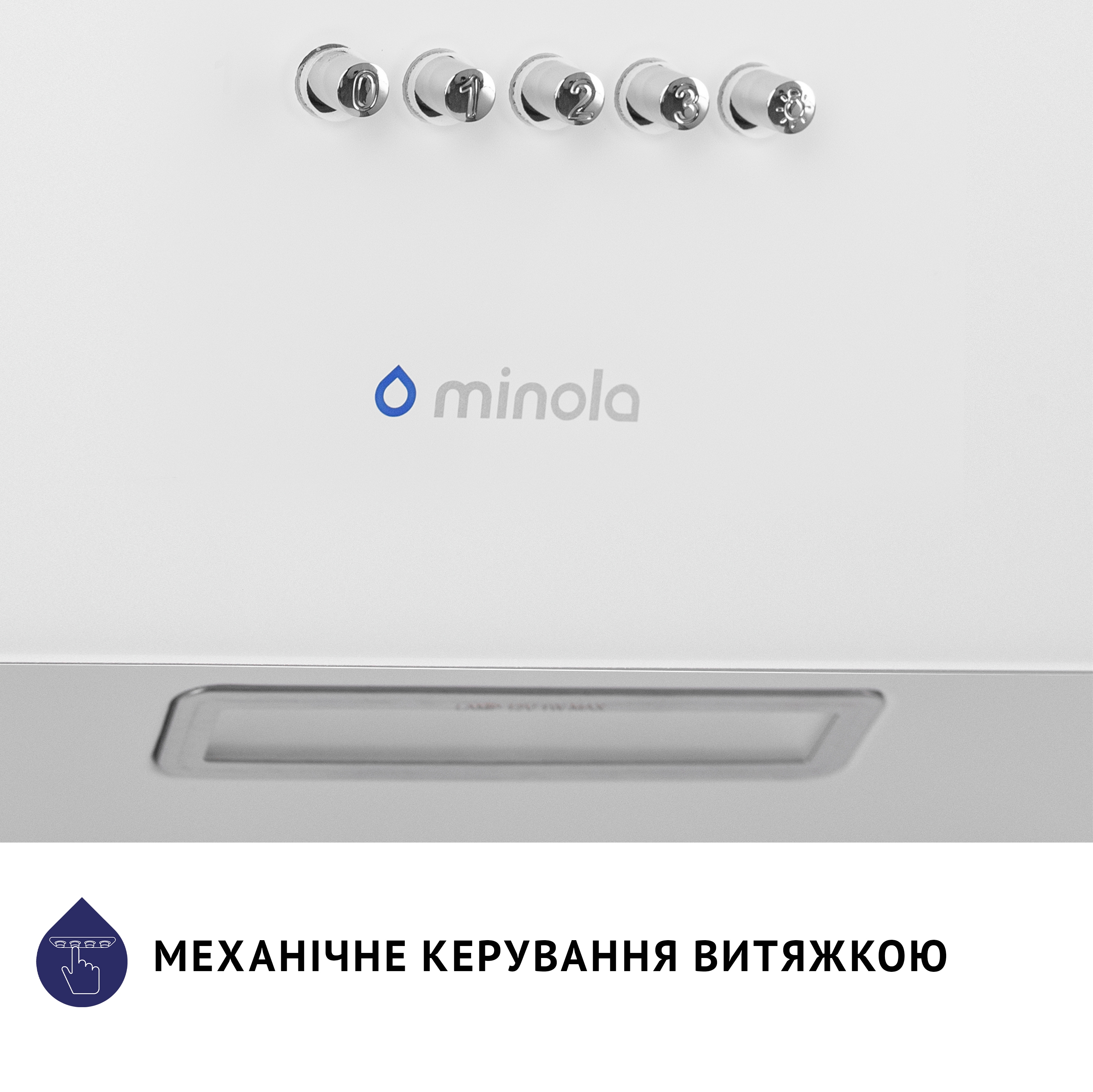 Фото Витяжка похила Minola HDN 5224 WH 700 LED