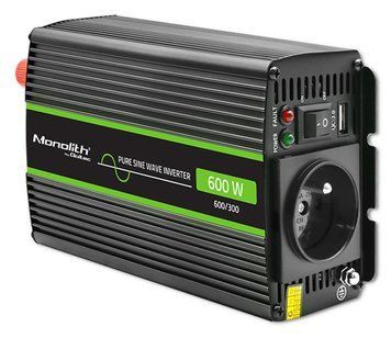 Автомобільний інвертор Qoltec 300W/600W 51936 1409005 фото