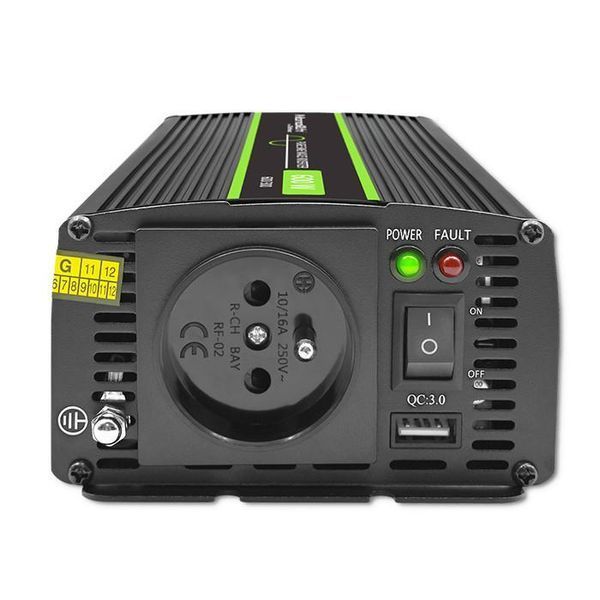 Автомобільний інвертор Qoltec 300W/600W 51936 1409005 фото