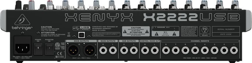 Мікшерний пульт Behringer Xenyx X2222USB 1404789 фото