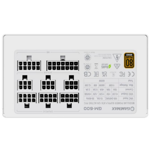 Блок живлення GameMax GM-600 Modular White 1475805ua фото